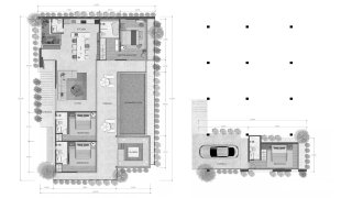 Villa floor plan, 4 bedrooms in Coast Breeze Residences Samui No. 11006